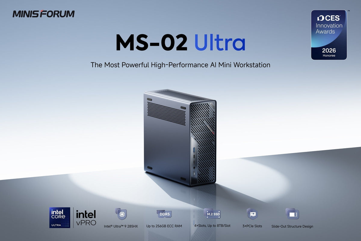 MINISFORUM MS-02 Ultra Wins CES 2026 Innovation Awards®