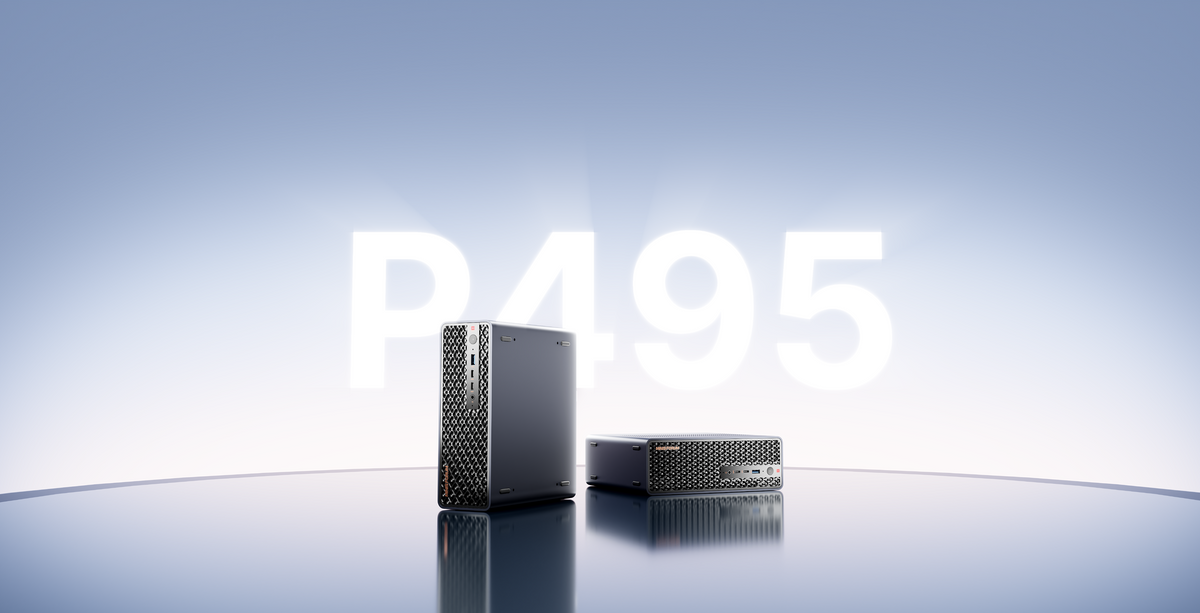 MINISFORUM MS-S1 MAX-P495 迷你工作站直立及橫放外觀