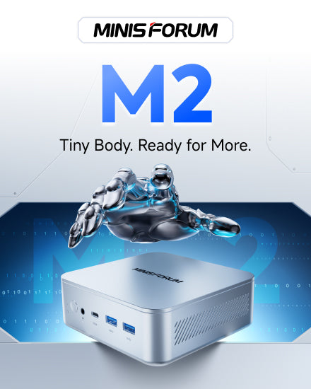 MINISFORUM M2 | インテル Core Ultra 7 356H ミニPC | デュアル DDR5