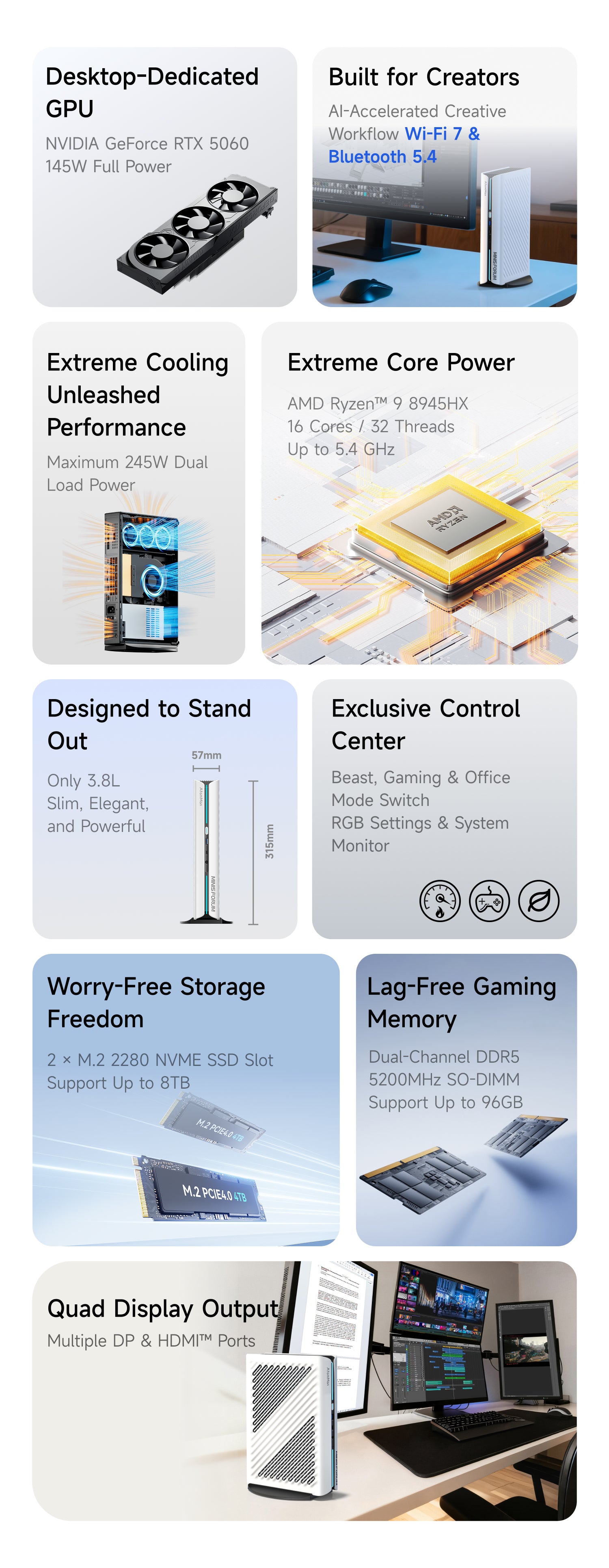 MINISFORUM Mini PC G1 Pro: 3.8L Rig with Desktop-Grade RTX 5060