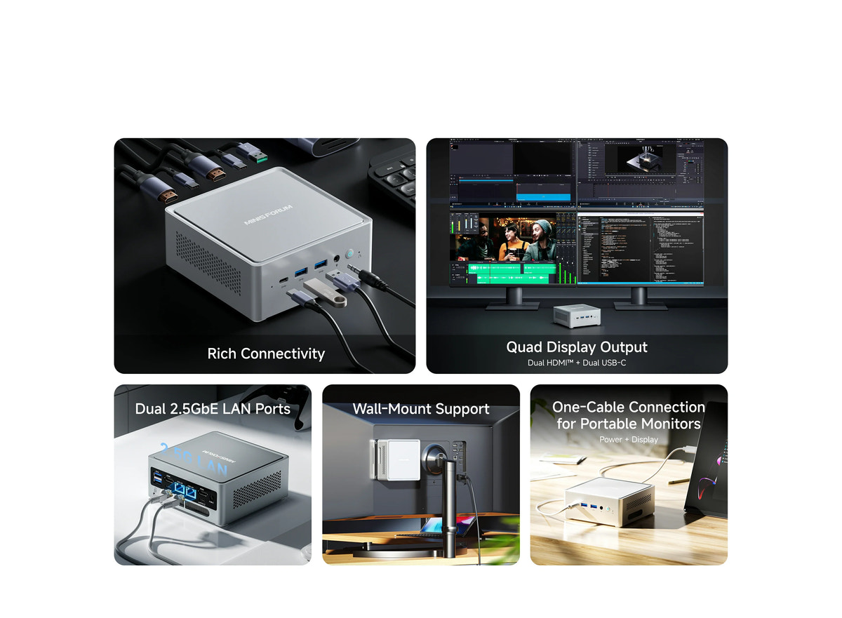 MINISFORUM NAB9S Mini PC | Intel® Core™ i9-13900HK | DDR4 SO-DIMM*2 MINISFORUM NAB9S Mini PC | Intel® Core™ i9-13900HK | DDR4 SO-DIMM*2