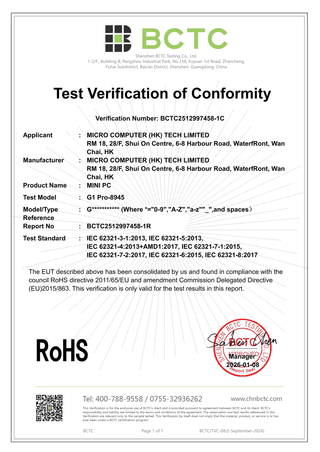 Cumplimiento de la directiva RoHS