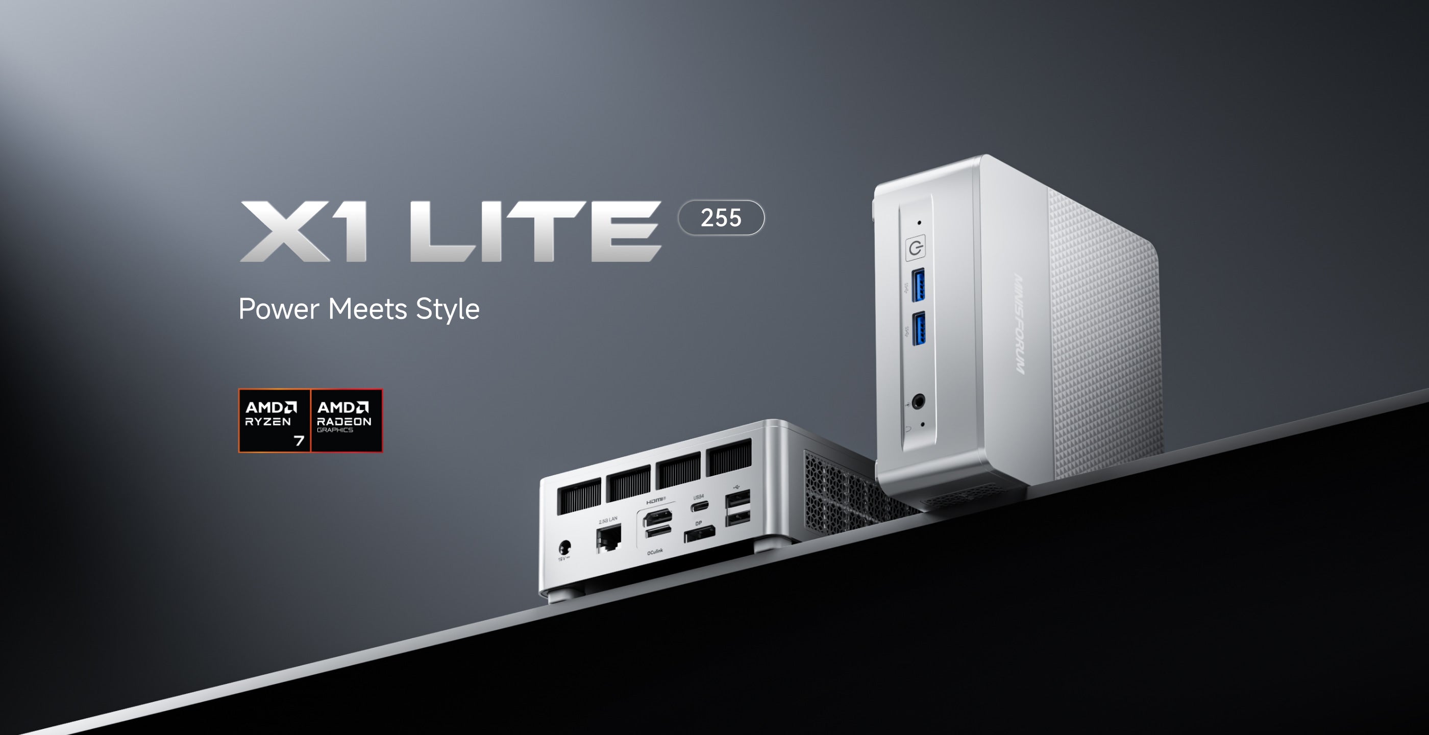 MINISFORUM X1 Lite | AMD Ryzen 7 255 OCuLink Mini PC