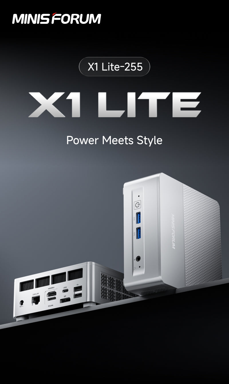ミニPC MINISFORUM X1-Lite DDR5 32GB X1 ライト